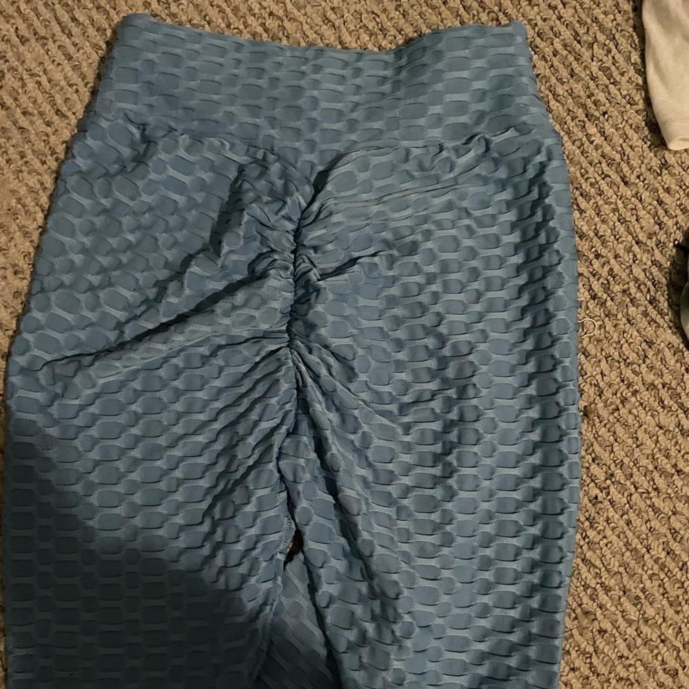 baby blue tiktok leggings
